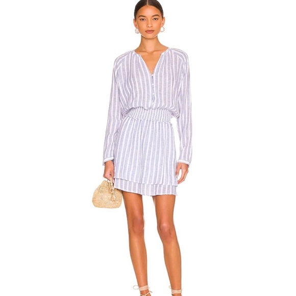 Rails Jasmine Rhône Blue & White Striped Dress Size Small - Picture 1 of 9